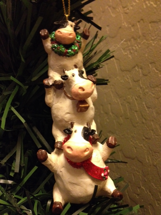 4"L Wool Cat Ornament