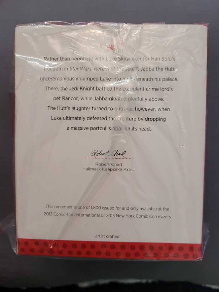 Wrath of the Rancor [SDCC/NYCC] - Keepsake (Star Wars) ornament collectible - Main Image 3