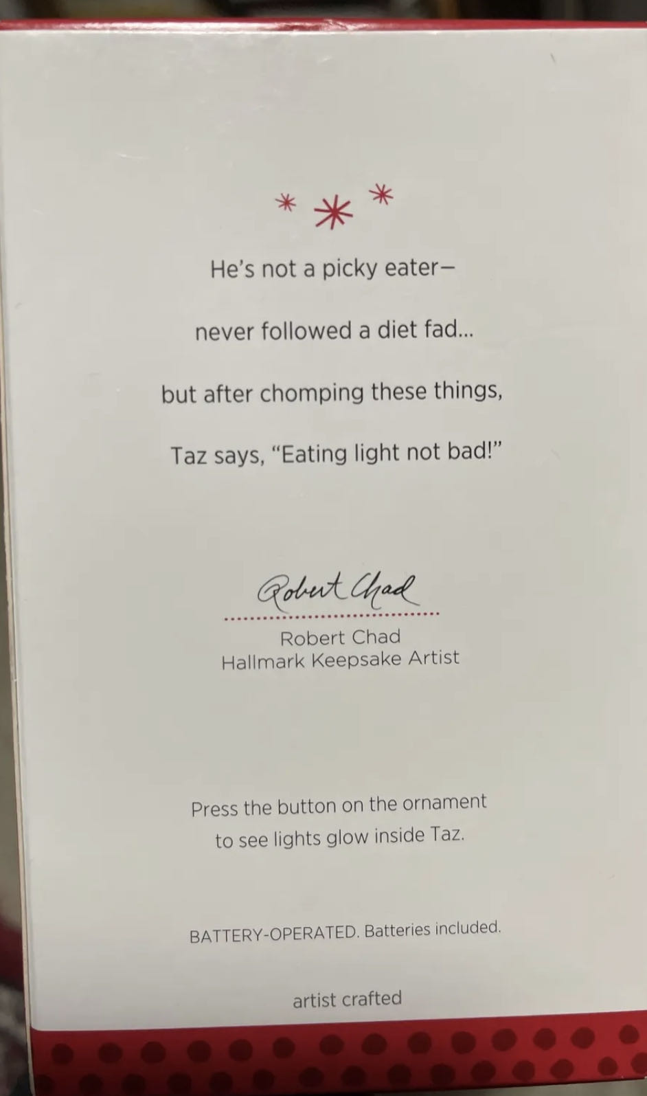 A Light Snack - Looney Tunes (Cartoons) ornament collectible - Main Image 2