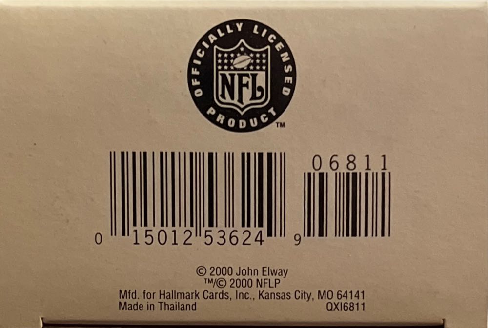 Elway, John  - Football Legends (Football) ornament collectible [Barcode 015012536249] - Main Image 3