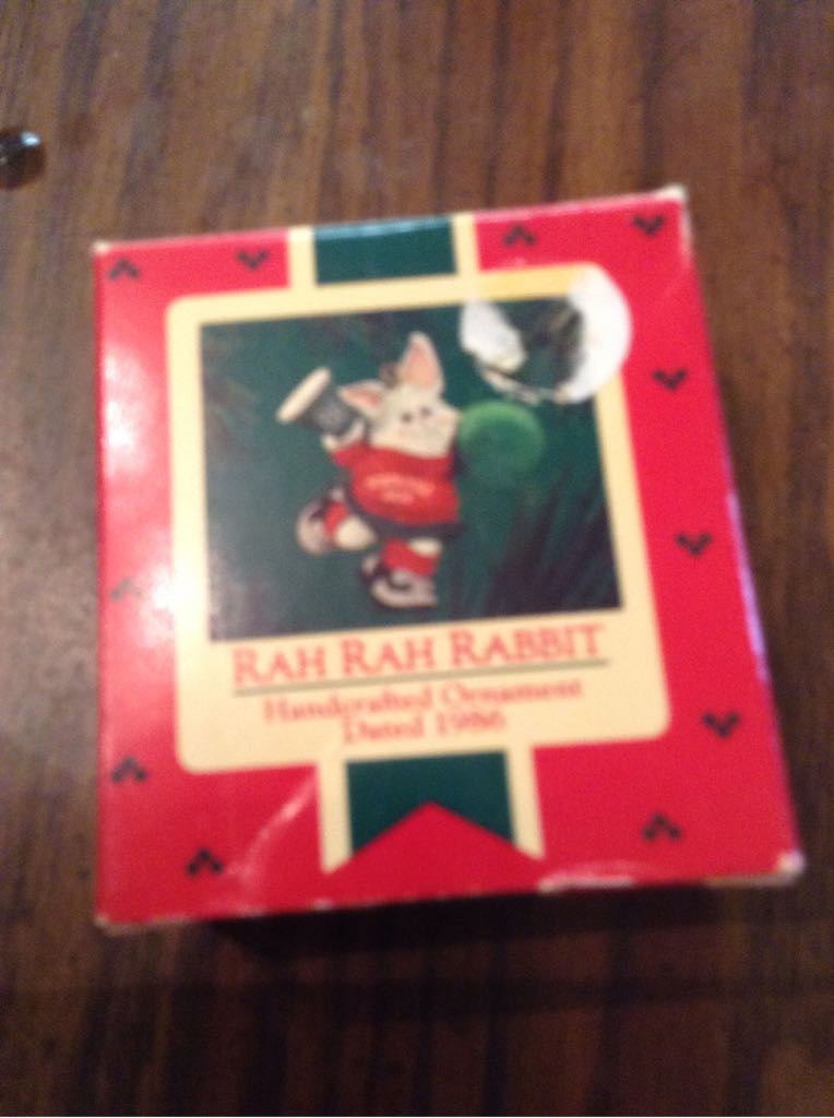 Rah Rah Rabbit  ornament collectible - Main Image 1