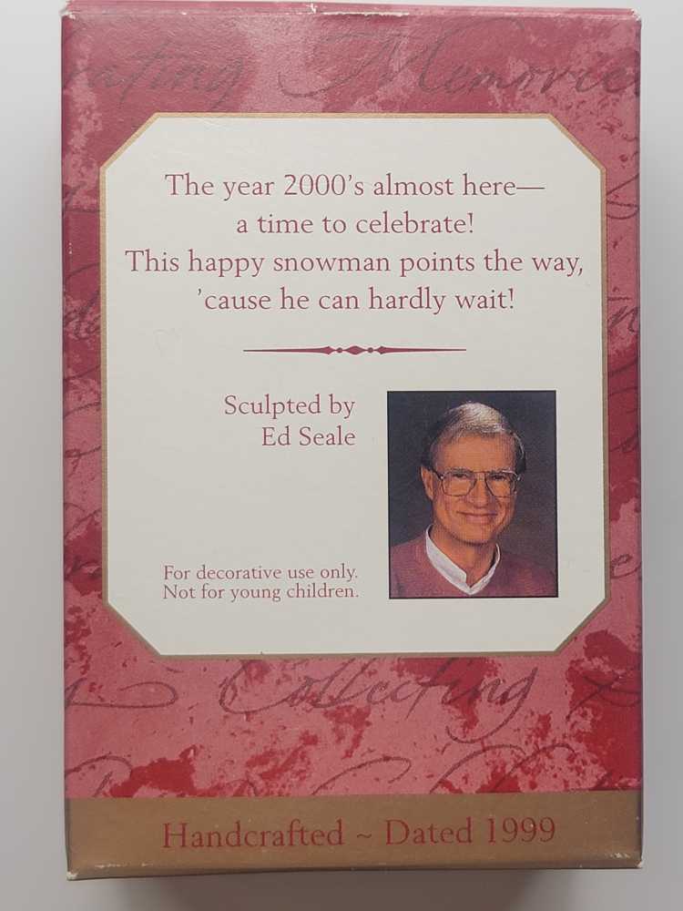 Millennium Snowman - Snowman (Snowman) ornament collectible [Barcode 015012547863] - Main Image 3