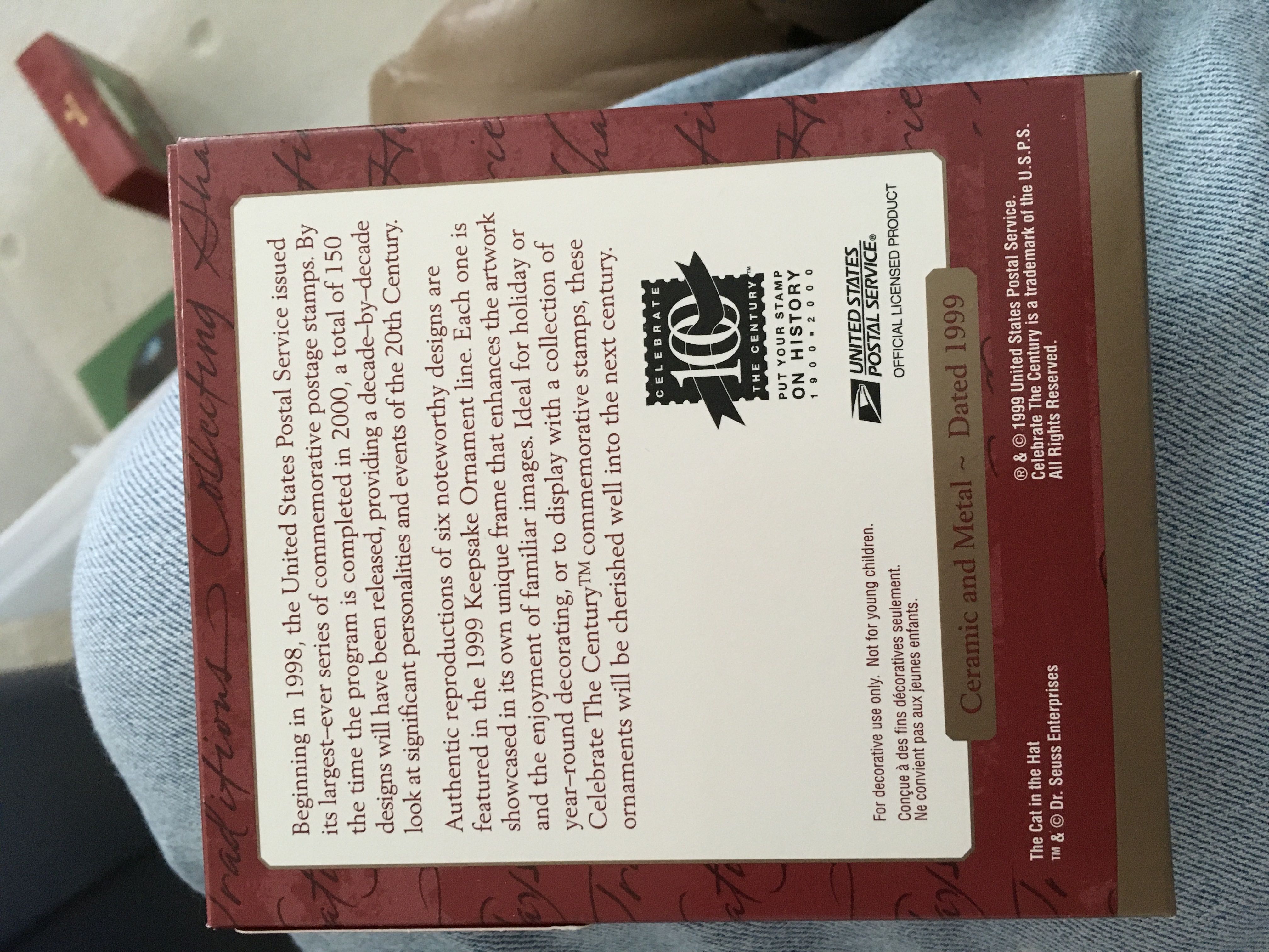 The Cat In The Hat - Dr Seuss (Dr Seuss) ornament collectible [Barcode 015012552690] - Main Image 2