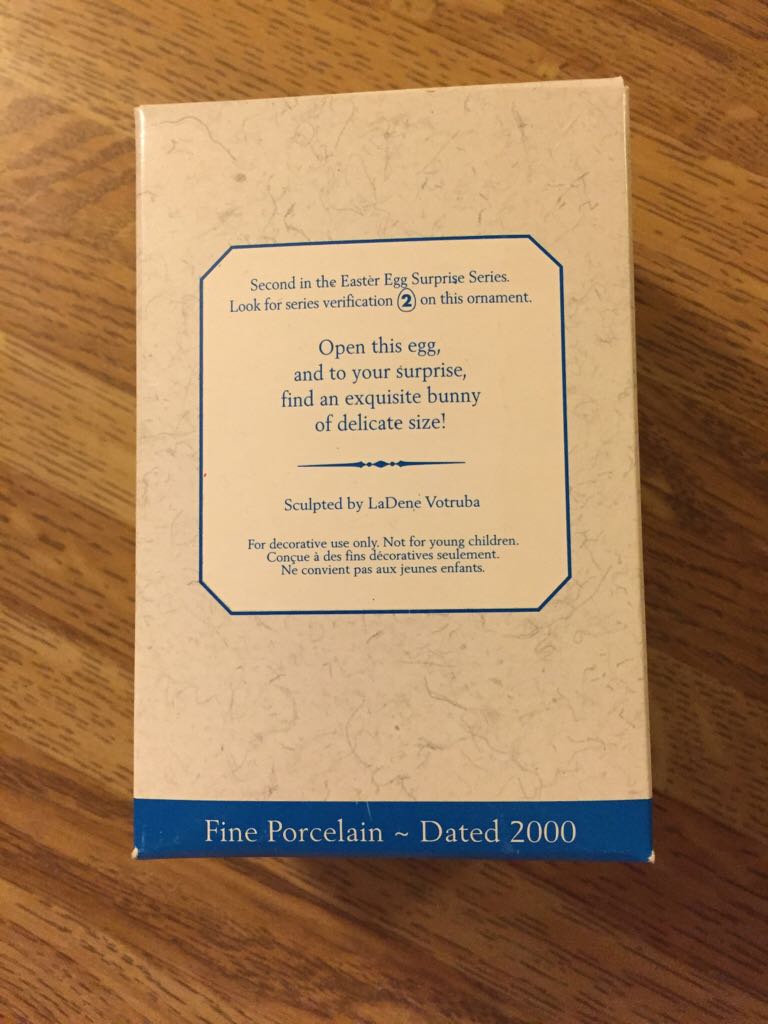 Rabbit Easter Egg Surprise - Easter Egg Surprise (Easter Egg) ornament collectible [Barcode 015012554847] - Main Image 2