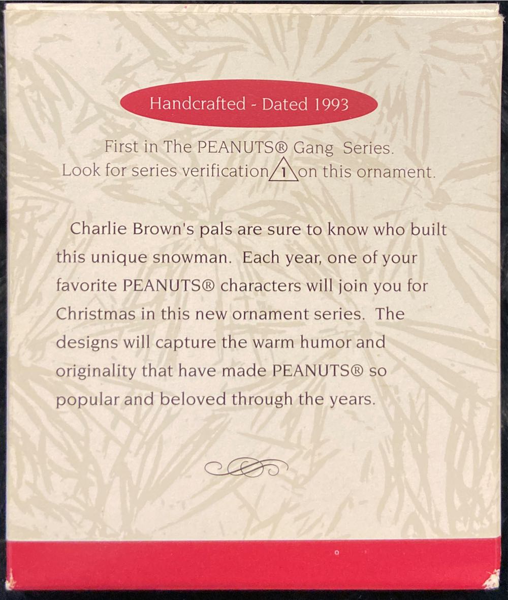 Peanuts Gang #1 Charlie Brown - The Peanuts Gang (Charlie Brown / Peanuts) ornament collectible [Barcode 015012027211] - Main Image 3