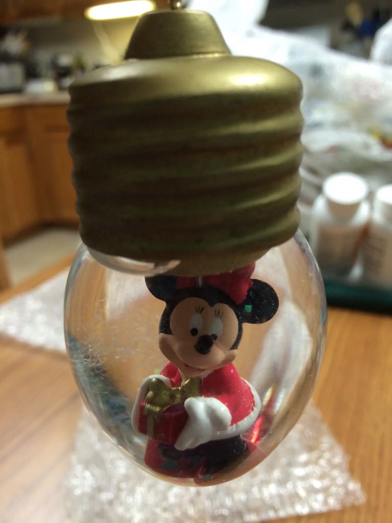 Minnie Mouse In A Lightbulb  ornament collectible - Main Image 1