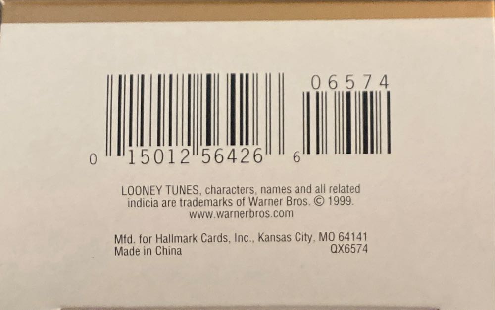 Looney Tunes: “BUGS BUNNY and GOSSAMER” - Looney Tunes (Hanging Ornament) ornament collectible [Barcode 015012564266] - Main Image 4