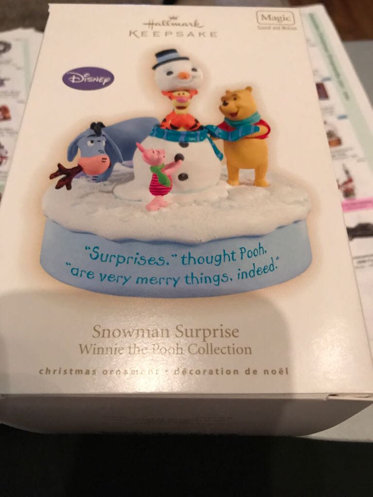 Winnie The Pooh - Snowman Surprise - Disney Winnie The Pooh Collection (Keepsake Ornament) ornament collectible - Main Image 2