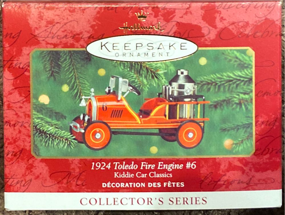 1924 Toledo Fire Engine #6 - Kiddie Car Classics - Kiddie Car Classics (Kiddie Car Classics) ornament collectible [Barcode 015012564426] - Main Image 2