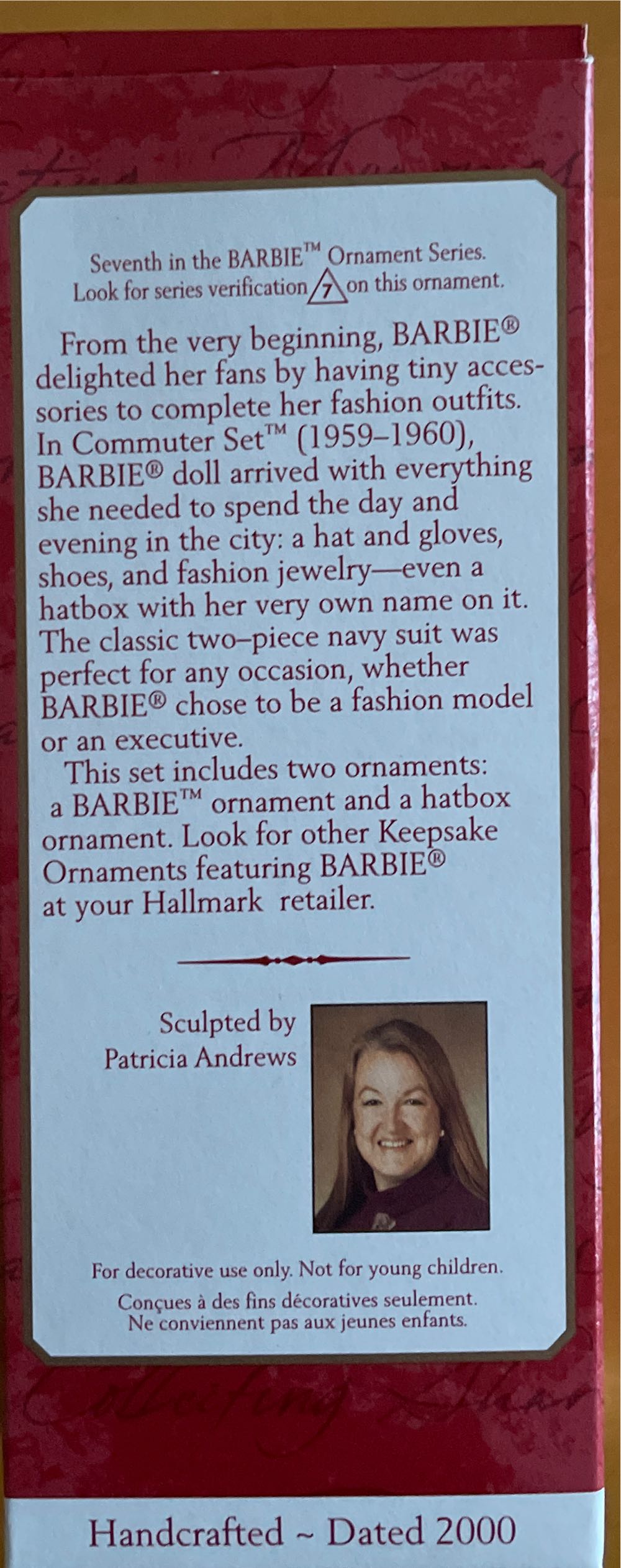 Barbie: Commuter Set 2000 #7 Ornament - Collector’s Series (Barbie Series) ornament collectible [Barcode 015012564532] - Main Image 3