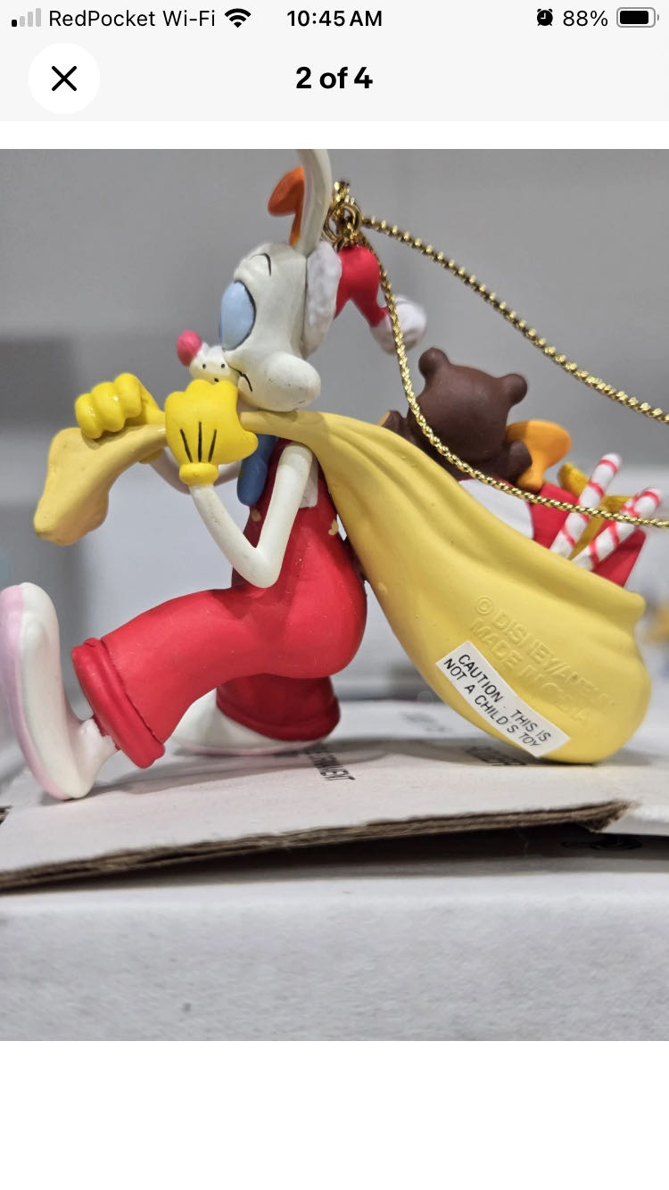 Who Framed Roger Rabbit - Roger With A Gift Sac - Disney Sketchbook (Disney) ornament collectible - Main Image 4