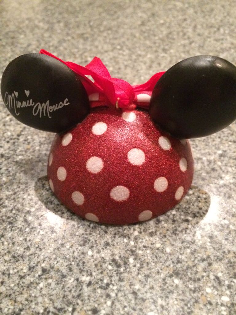 Minnie Mouse Ear Hat Ornament - Disney Ear Hat (Mickey Ear Hat) ornament collectible - Main Image 2