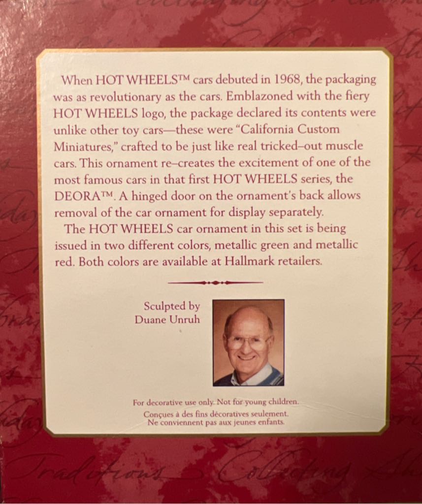 1968 Deora - Hot Wheels (Keepsake) ornament collectible [Barcode 015012564594] - Main Image 2