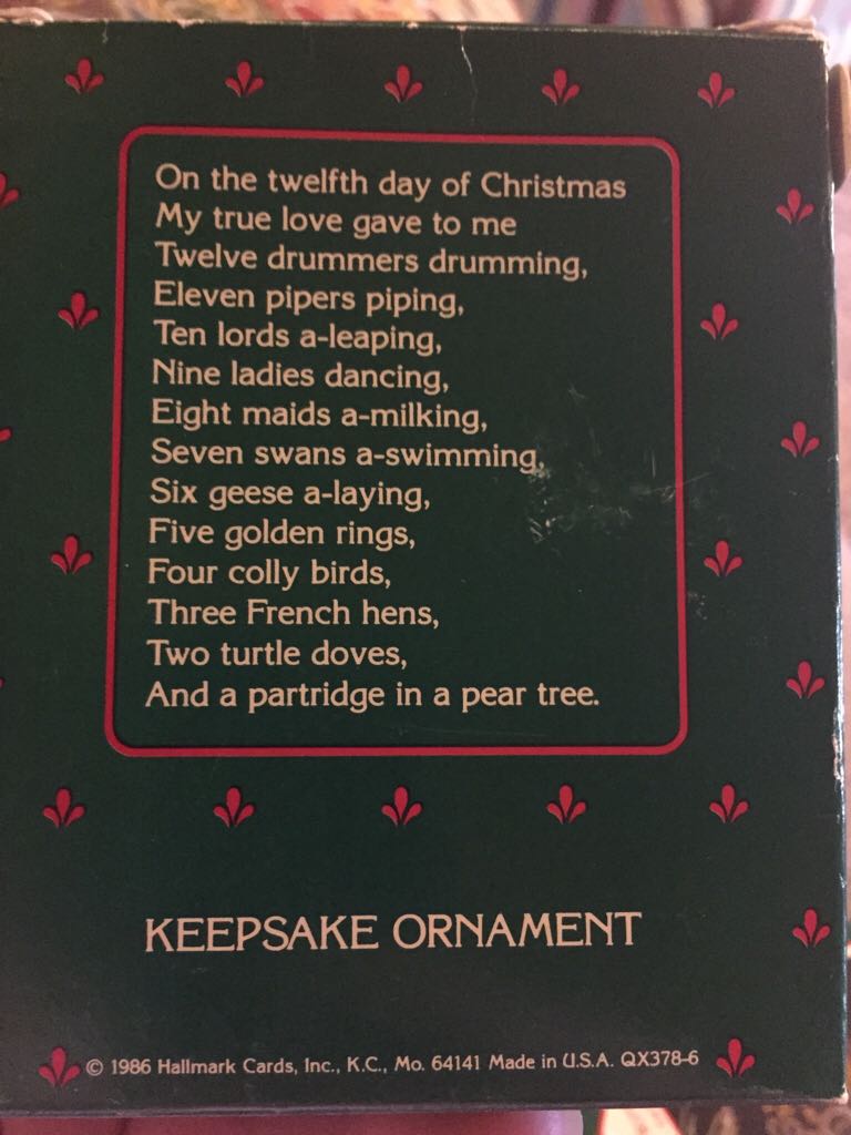 Three French Hens - The Twelve Days of Christmas (Acrylic) ornament collectible - Main Image 2