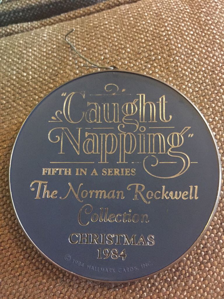 #5 Caught Napping - Norman Rockwell - Cameo Keepsake (Hallmark Keepsake) ornament collectible - Main Image 2