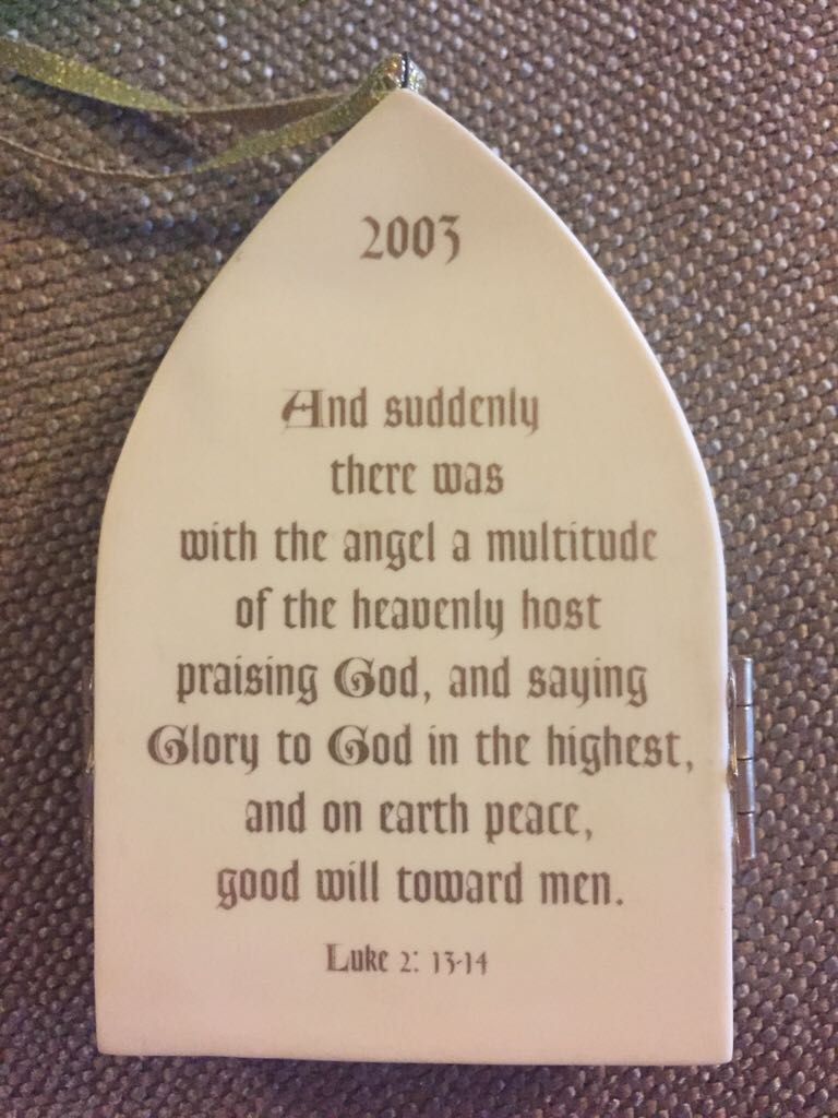 Gloria In Excclsis Deo  (Hallmark Keepsake) ornament collectible - Main Image 2