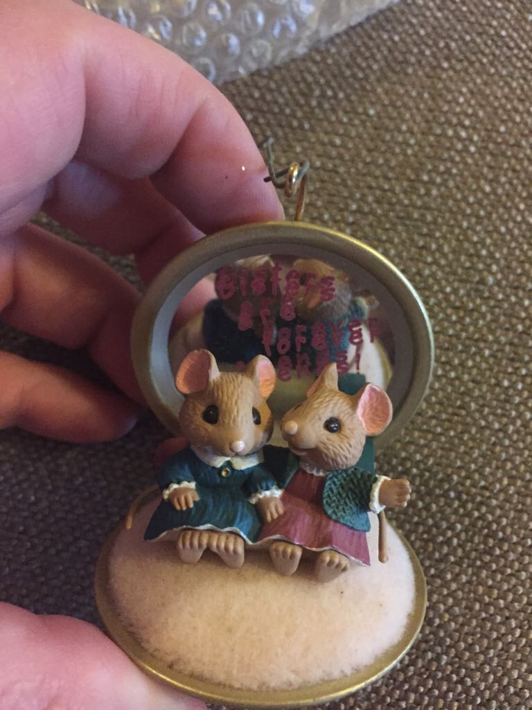 Glass Ball White With Beads