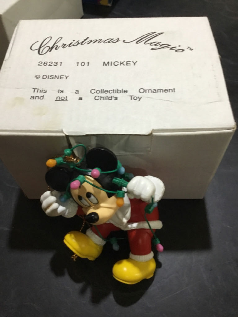 Mickey With Tree Lights - Disney Christmas Magic (Mickey & Friends) ornament collectible - Main Image 2