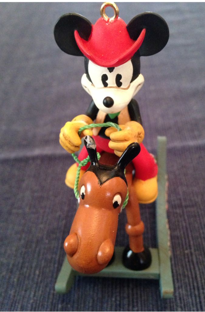Mickey Mouse On Rocky Horse  ornament collectible - Main Image 2