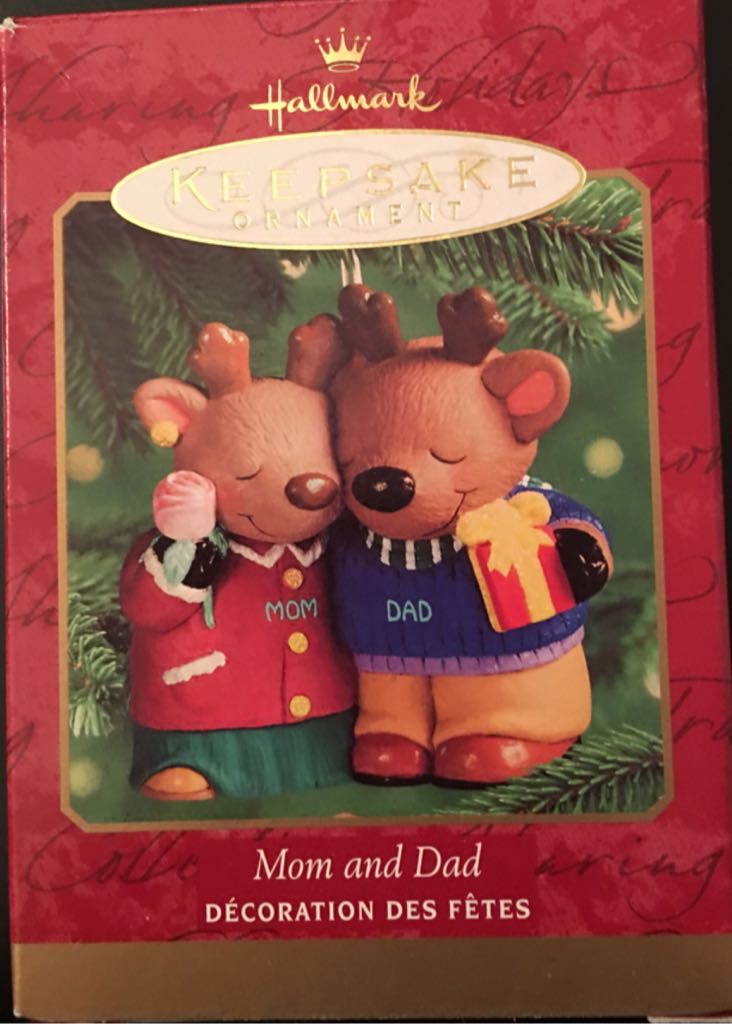 Mom and Dad (2000) - Family (Reindeer, Mom, Dad) ornament collectible [Barcode 015012564815] - Main Image 1