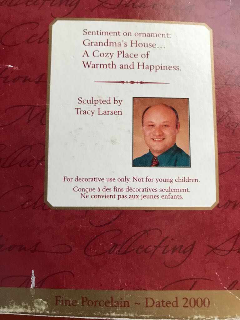 Grandma’s House - Grandma (Plate, Mice, Cookies) ornament collectible [Barcode 015012564907] - Main Image 2