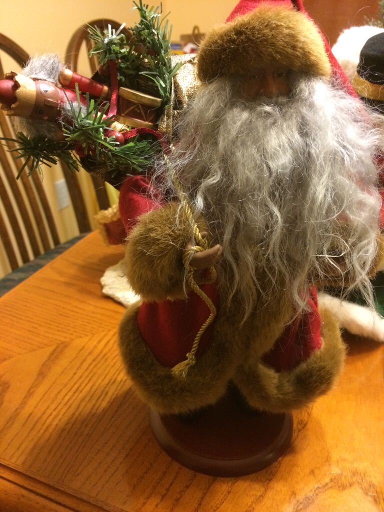 Black Santa Claus  ornament collectible - Main Image 2