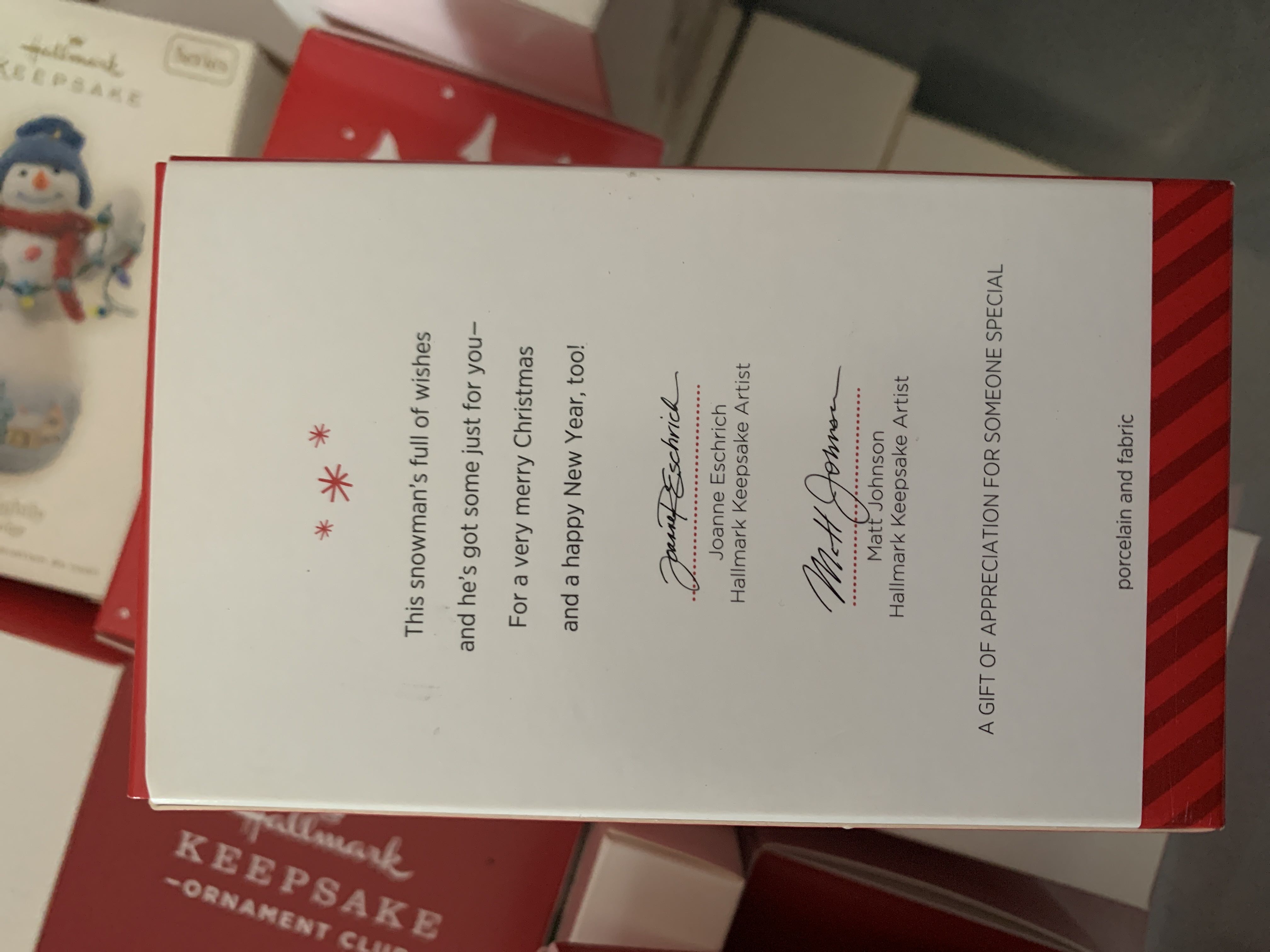 Merry Wishes Snowman - VIP Gift (Snowman) ornament collectible - Main Image 2