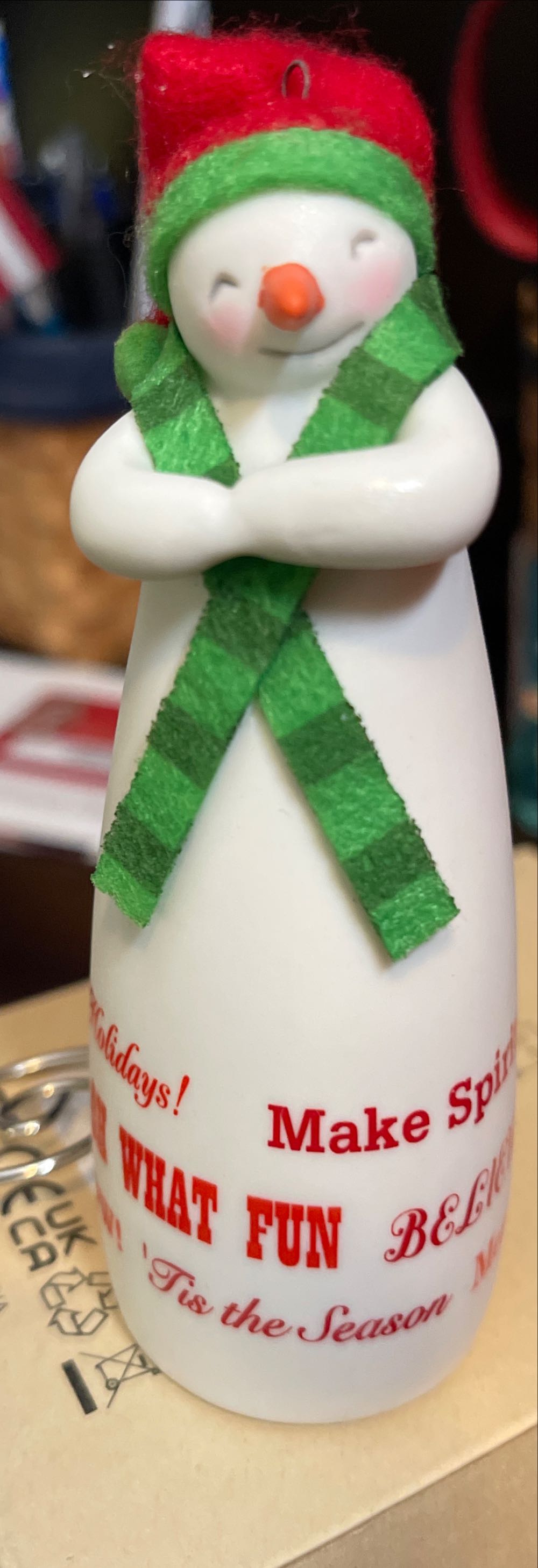 Merry Wishes Snowman - VIP Gift (Snowman) ornament collectible - Main Image 4