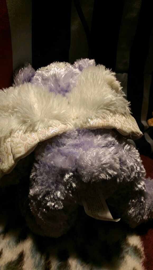 Lavender Angel Bear  (Valentine’s Day) ornament collectible - Main Image 2