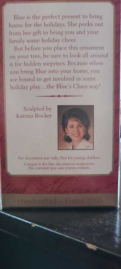 Blues Clues Surprise Package - Keepsake Ornament (Television / Movies) ornament collectible [Barcode 015012565645] - Main Image 2