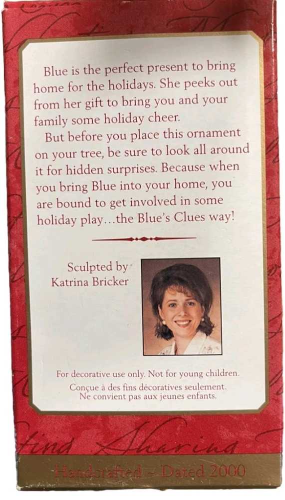 Blues Clues Surprise Package - Keepsake Ornament (Television / Movies) ornament collectible [Barcode 015012565645] - Main Image 3