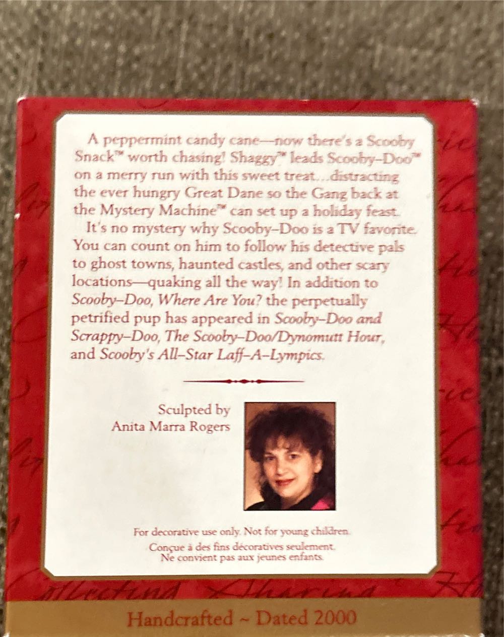 Scooby-Doo!: “SCOOBY-DOO” and Shaggy - Scooby-Doo! (Hanging Ornament) ornament collectible [Barcode 015012565652] - Main Image 2