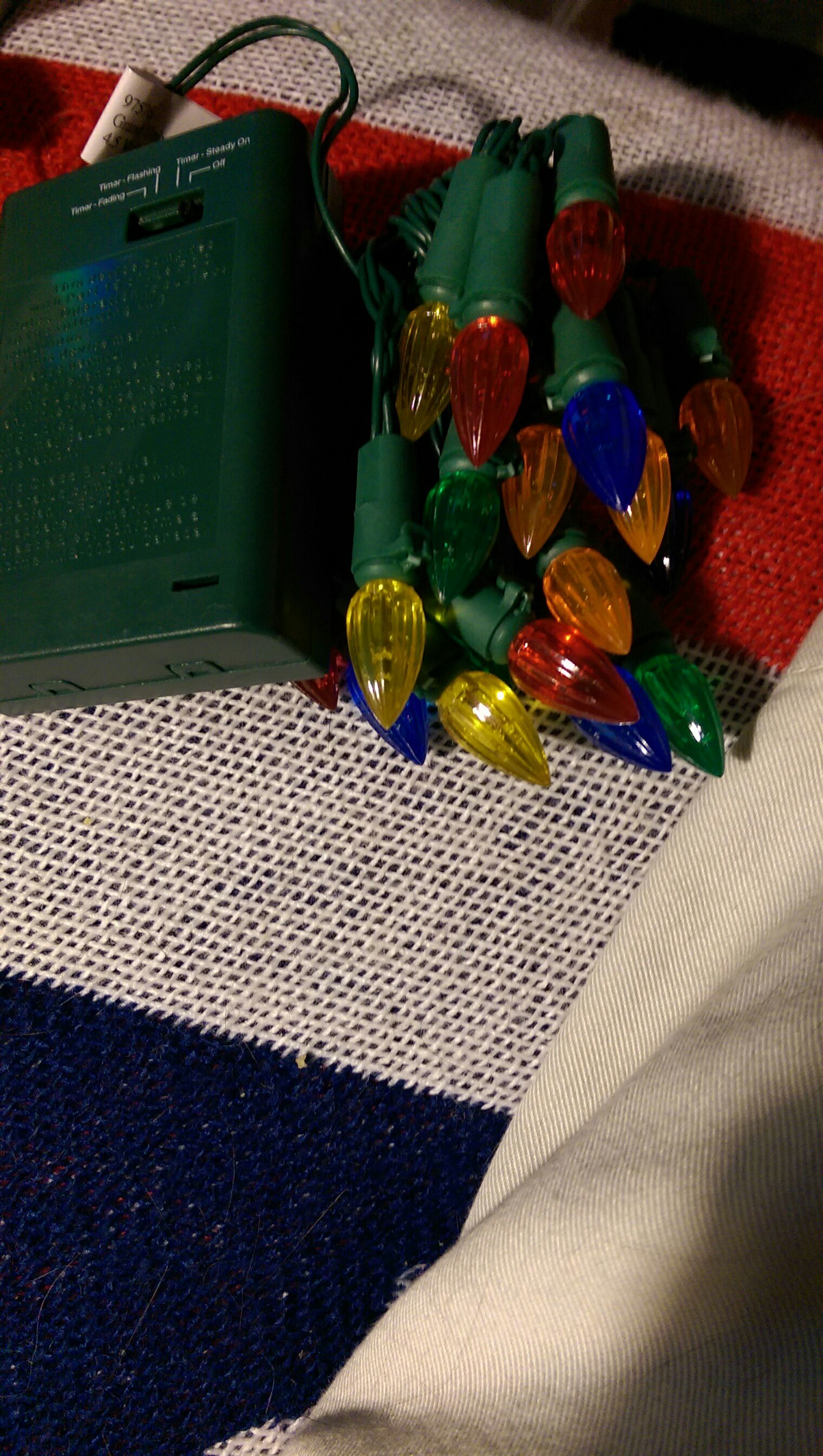 C3 Multi color  (Christmas Battery operated) ornament collectible - Main Image 2