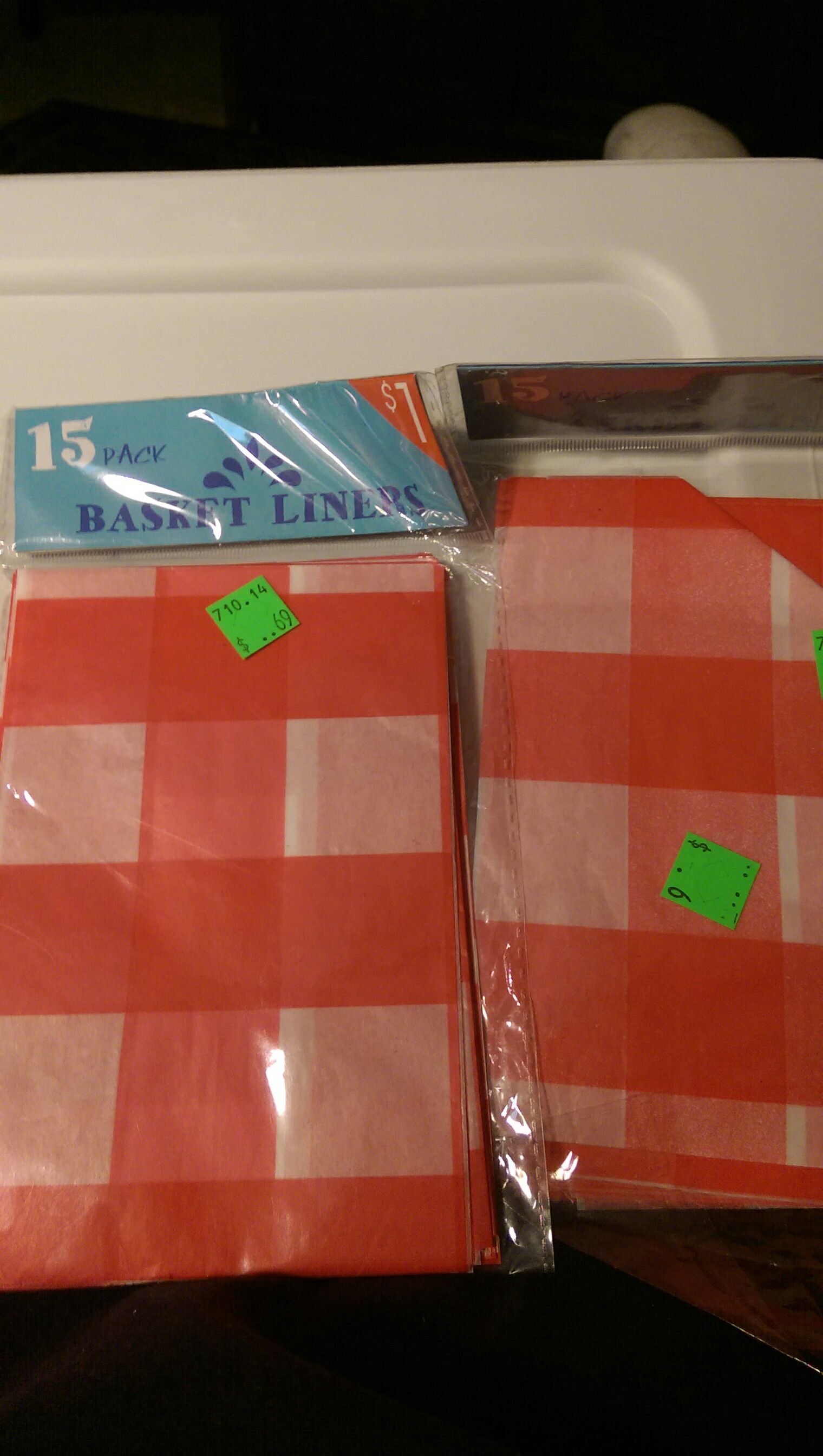 Basket Liners  (Liners) ornament collectible - Main Image 2