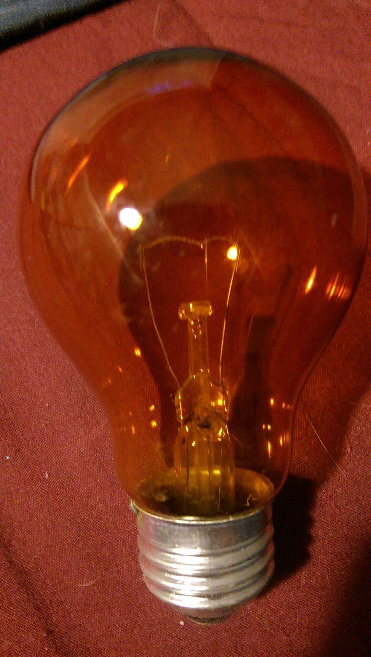 Black lights/Energy bulbs/ Orange light bulb  (Black - Orange light) ornament collectible - Main Image 2