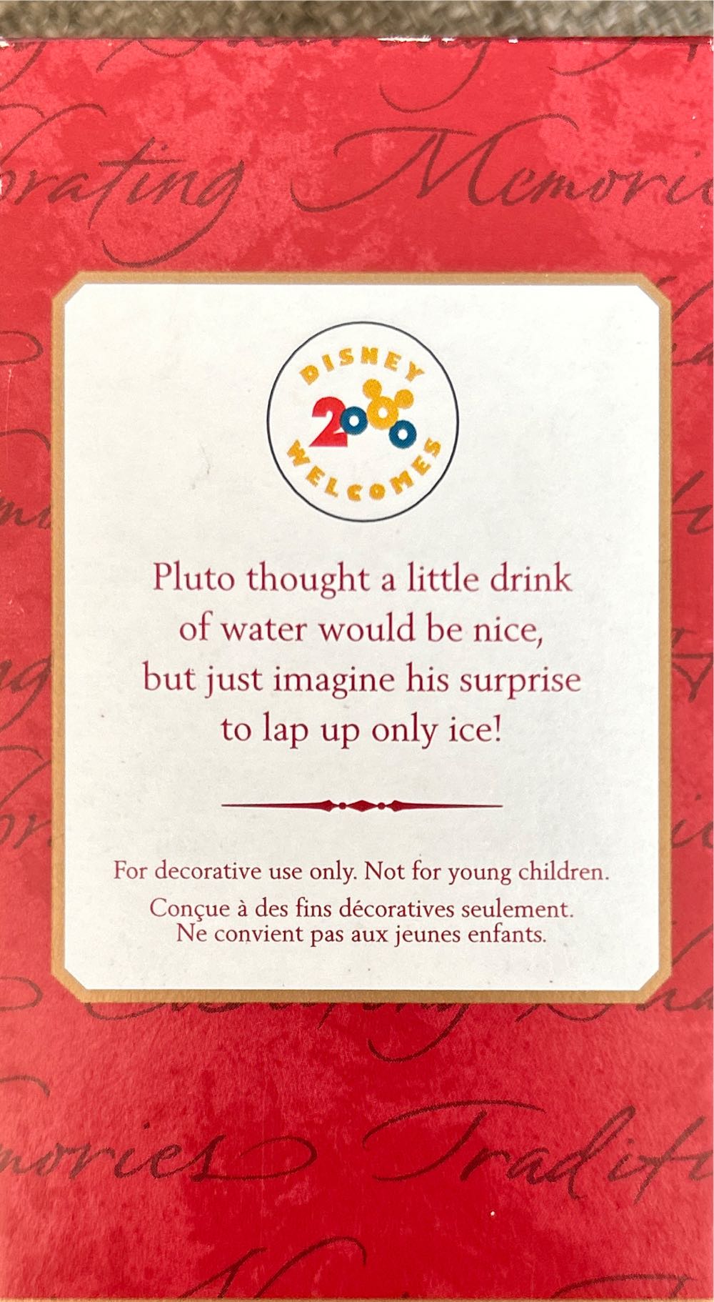 Pluto: Dog Dish Dilemma - Mickey & Co. (Keepsake Ornament) ornament collectible [Barcode 015012566383] - Main Image 2