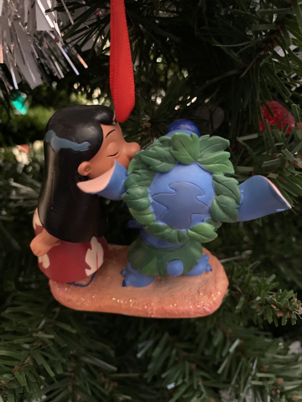 Lilo And Stitch - Kiss On The Cheek  ornament collectible - Main Image 2