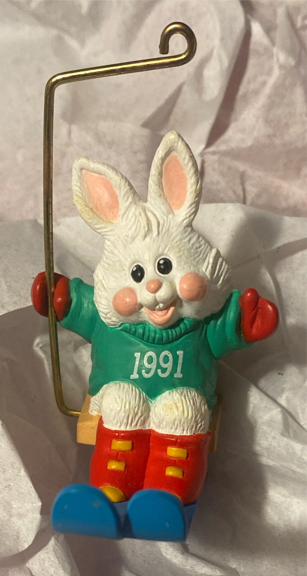 Ski Lift Bunny  (Bunny) ornament collectible - Main Image 2