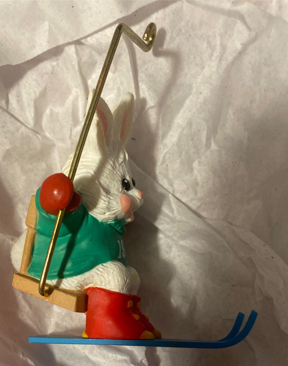 Ski Lift Bunny  (Bunny) ornament collectible - Main Image 4
