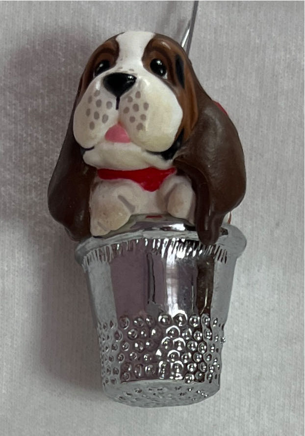 Thimble Puppy - Thimble Series (Collector’s Series) ornament collectible - Main Image 3