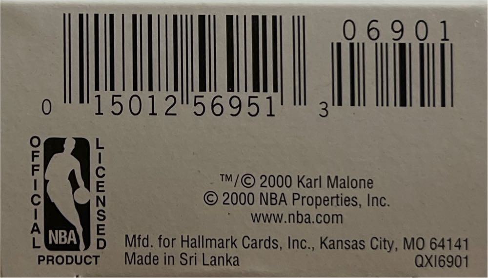 #6 Karl Malone - Hoop Stars (Basketball) ornament collectible [Barcode 015012569513] - Main Image 3