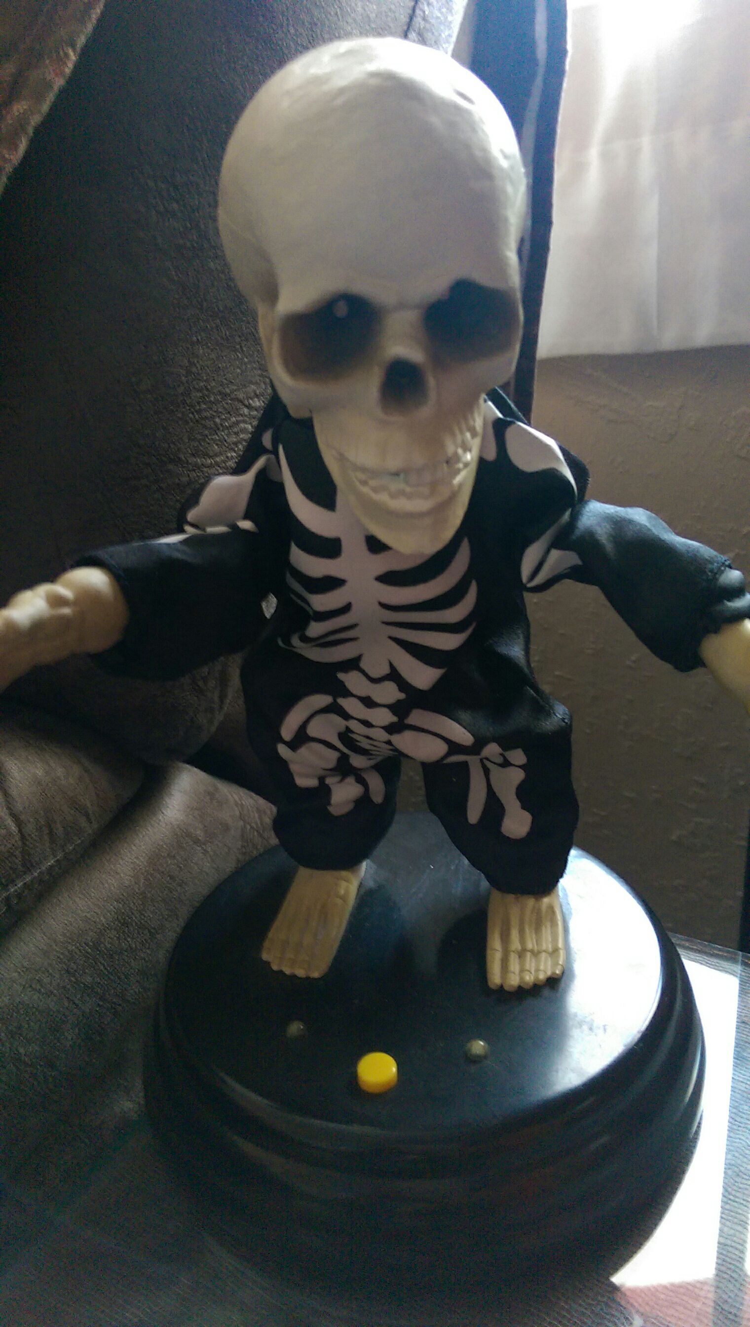 Sneeuwman Met Waxinelicht Op Hoofd