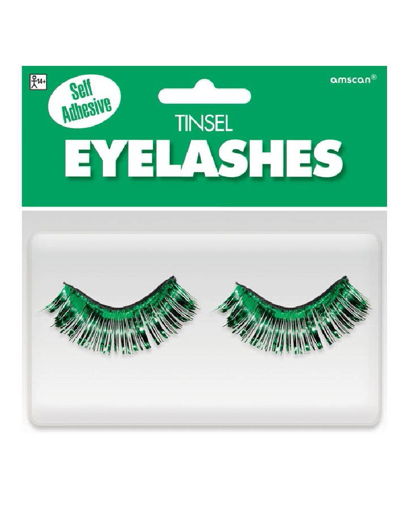 Tinsel Eyelashes Green  (Halloween Costume) ornament collectible - Main Image 1