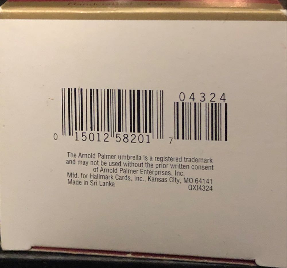 Arnold Palmer - Golf (Golf) ornament collectible [Barcode 015012582017] - Main Image 3