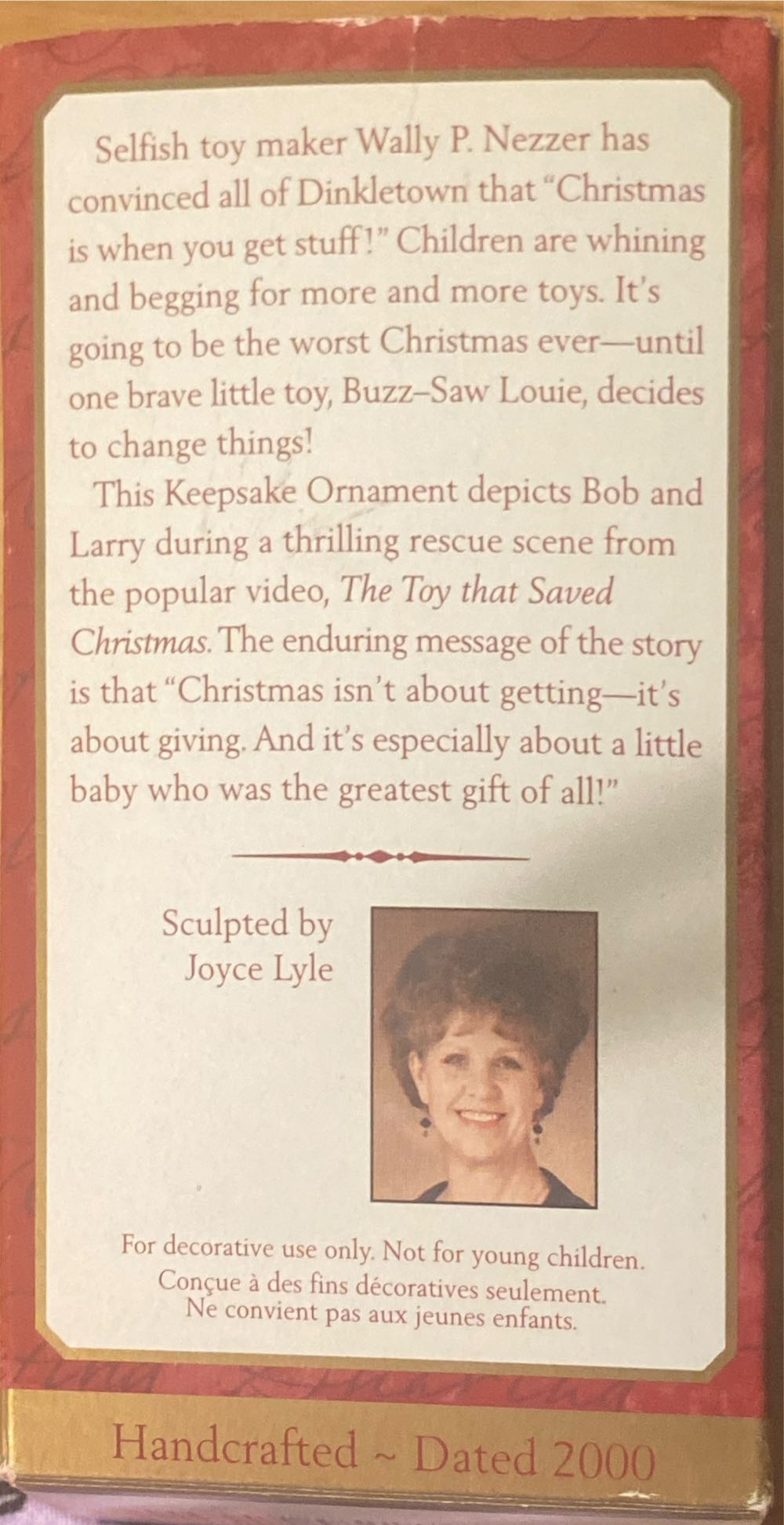 Bob the Tomato and Larry the Cucumber - Veggie Tales (VeggieTales) ornament collectible [Barcode 015012582284] - Main Image 3