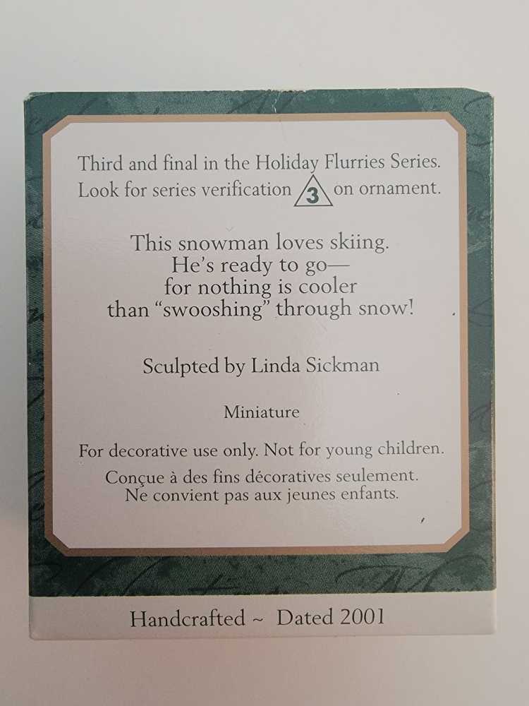 Holiday Flurries #3 - Holiday Flurries (Collectible Series - Miniature) ornament collectible [Barcode 015012583878] - Main Image 2