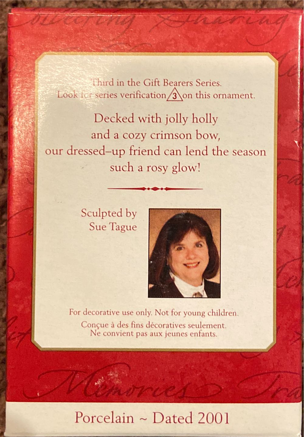 Gift Bearers #3 QX8115 - Gift Bearers (Teddy Bear) ornament collectible [Barcode 015012587029] - Main Image 3