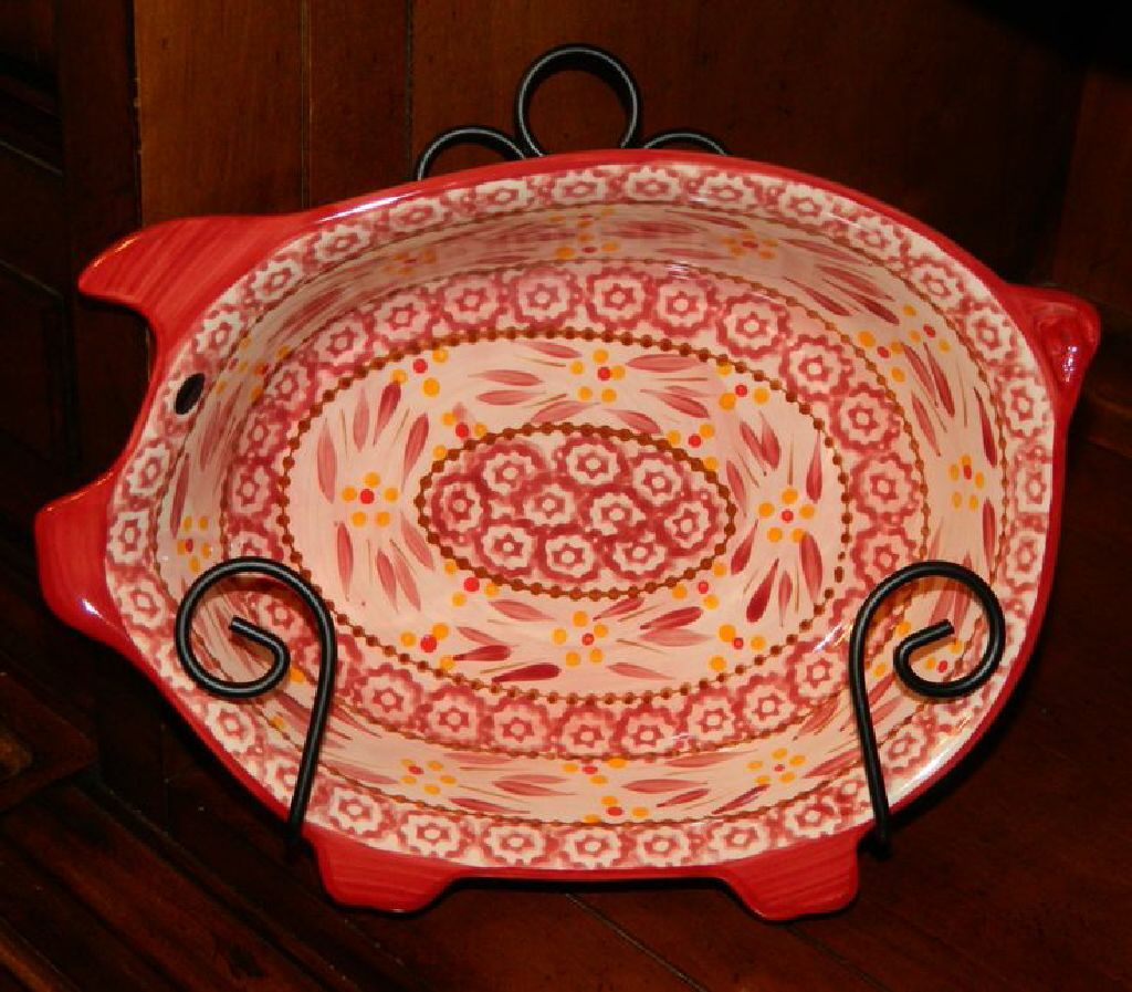 Glass Vintage  Ball Red