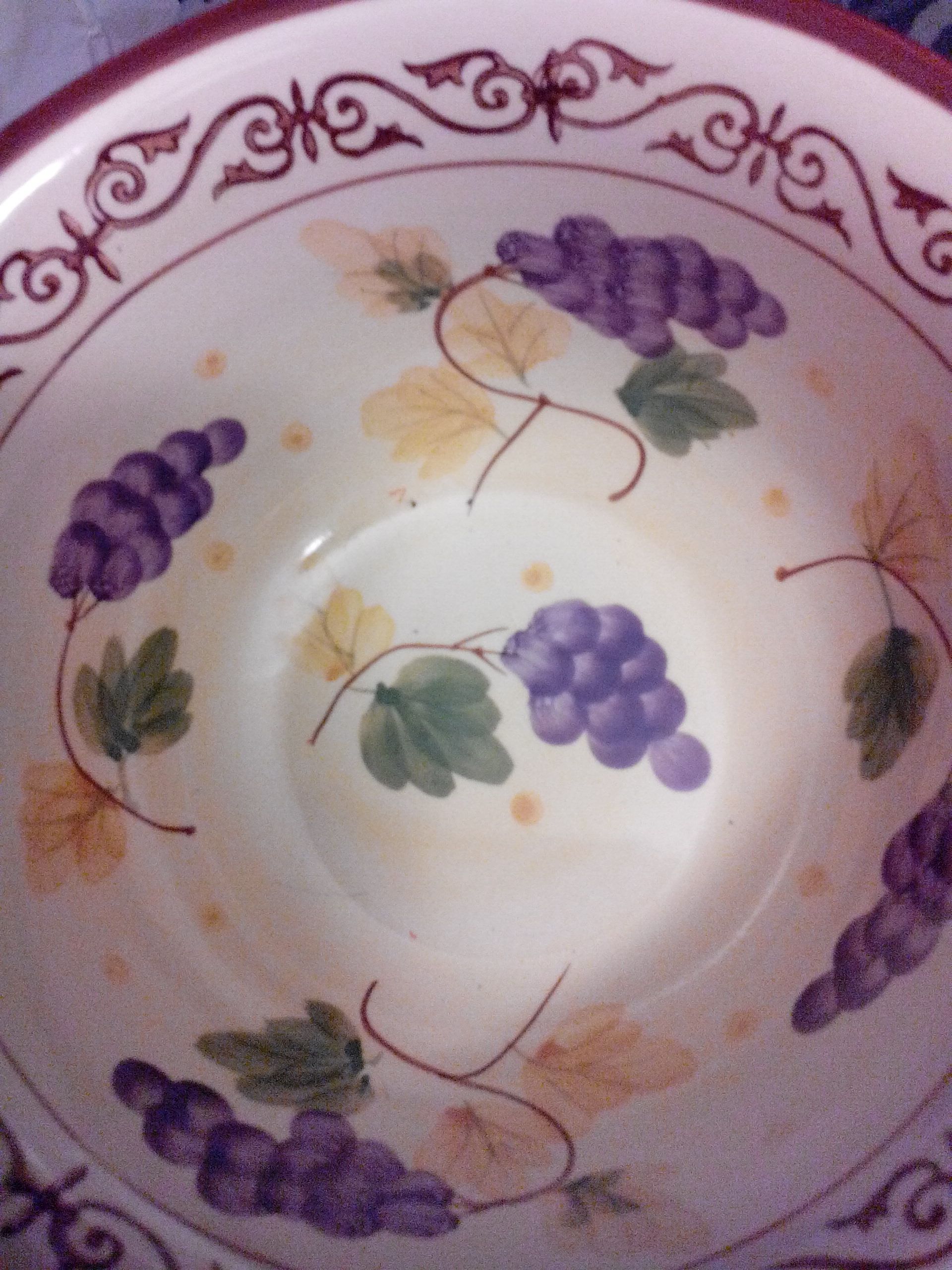 Vineyard - 1.5 QT. Mixing Bowl Temp-tations Ovenware  (Temp-tations) ornament collectible - Main Image 2