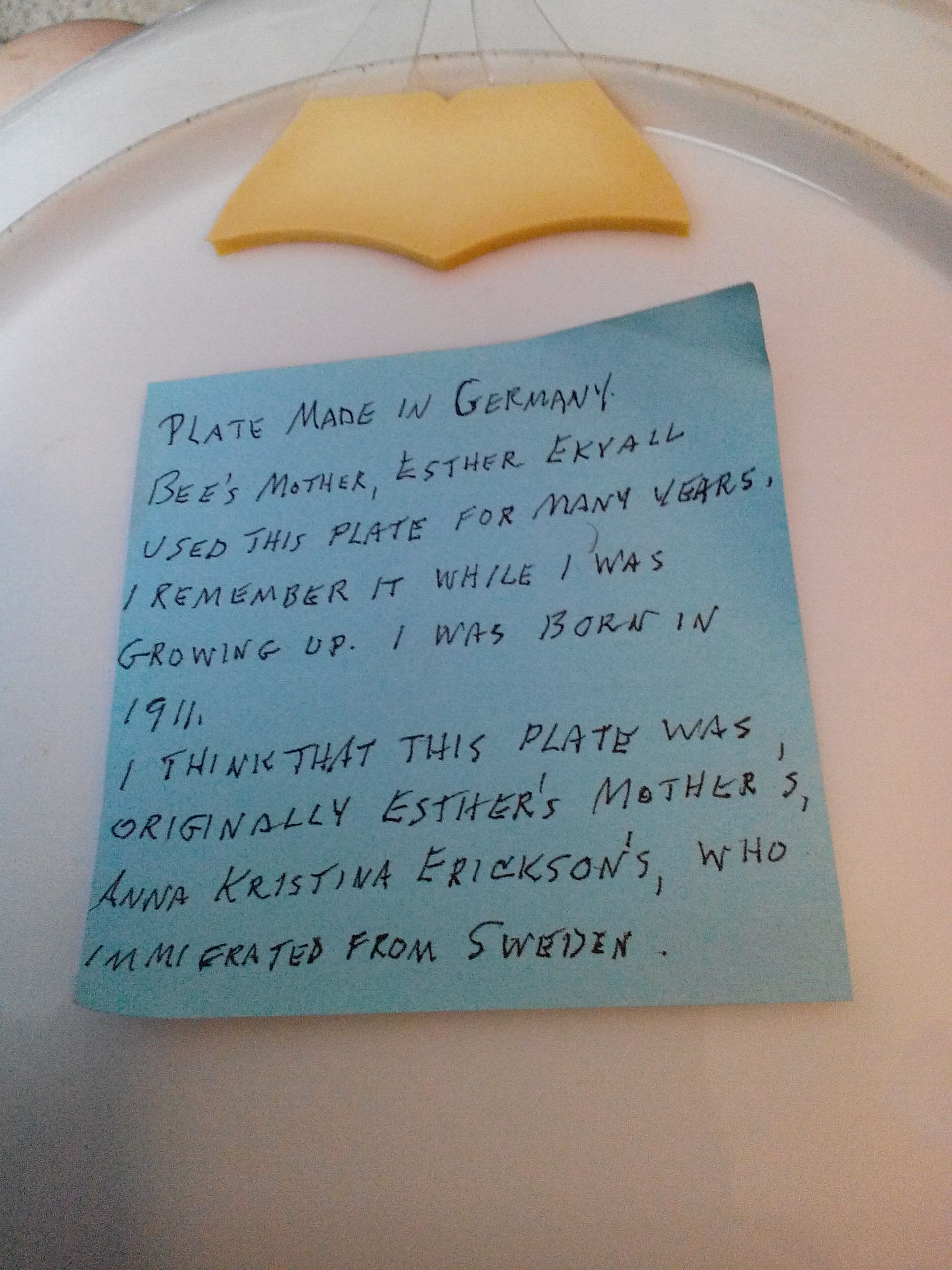 Antique Dinner Plate  (Moms) ornament collectible - Main Image 2